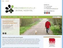 Tablet Screenshot of mechanicsvilleanimalhospital.com